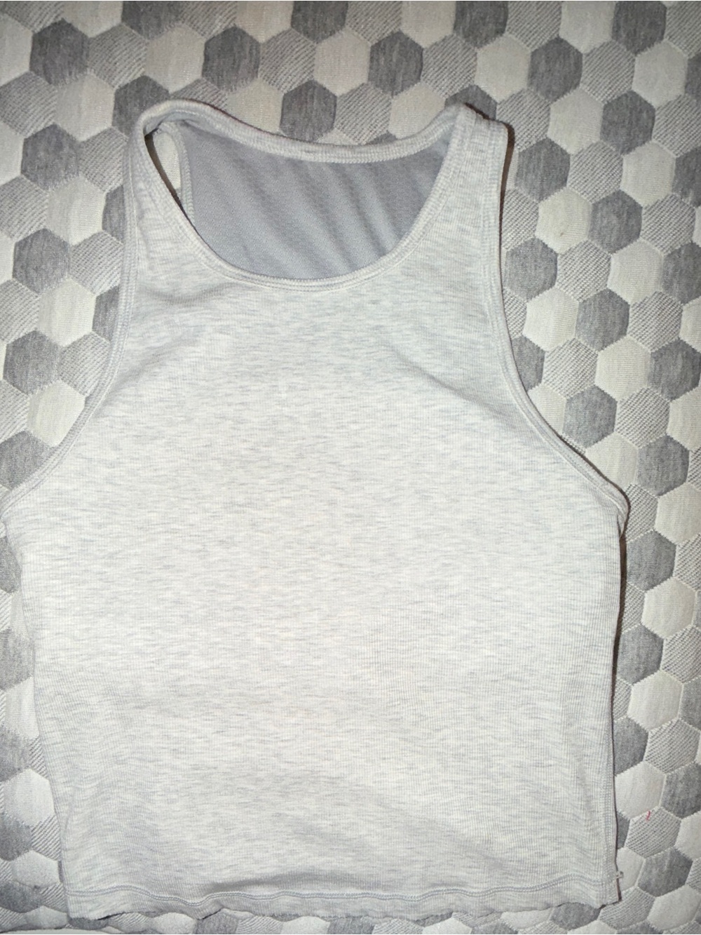 Vuori Pose Plyo Women's Ribbed Tank Top - Light Gray